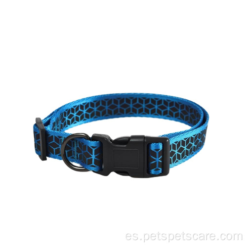 Collares de entrenamiento para mascotas reflectantes de collar de perro personalizado colorido